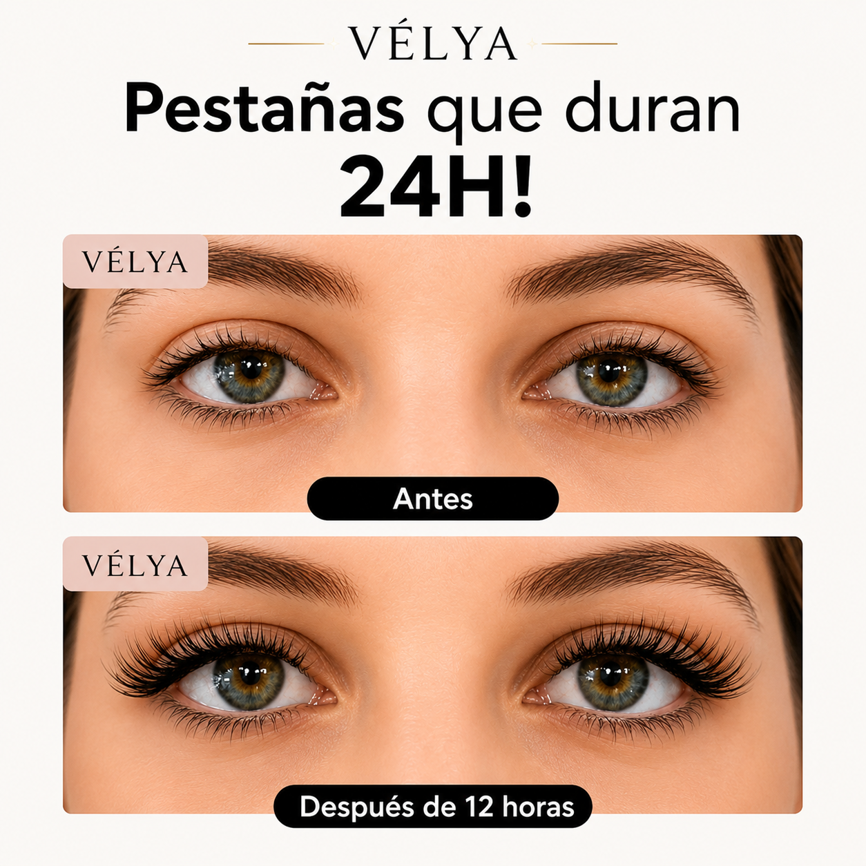 Pestañas magnéticas Vélya™ sin pegamento