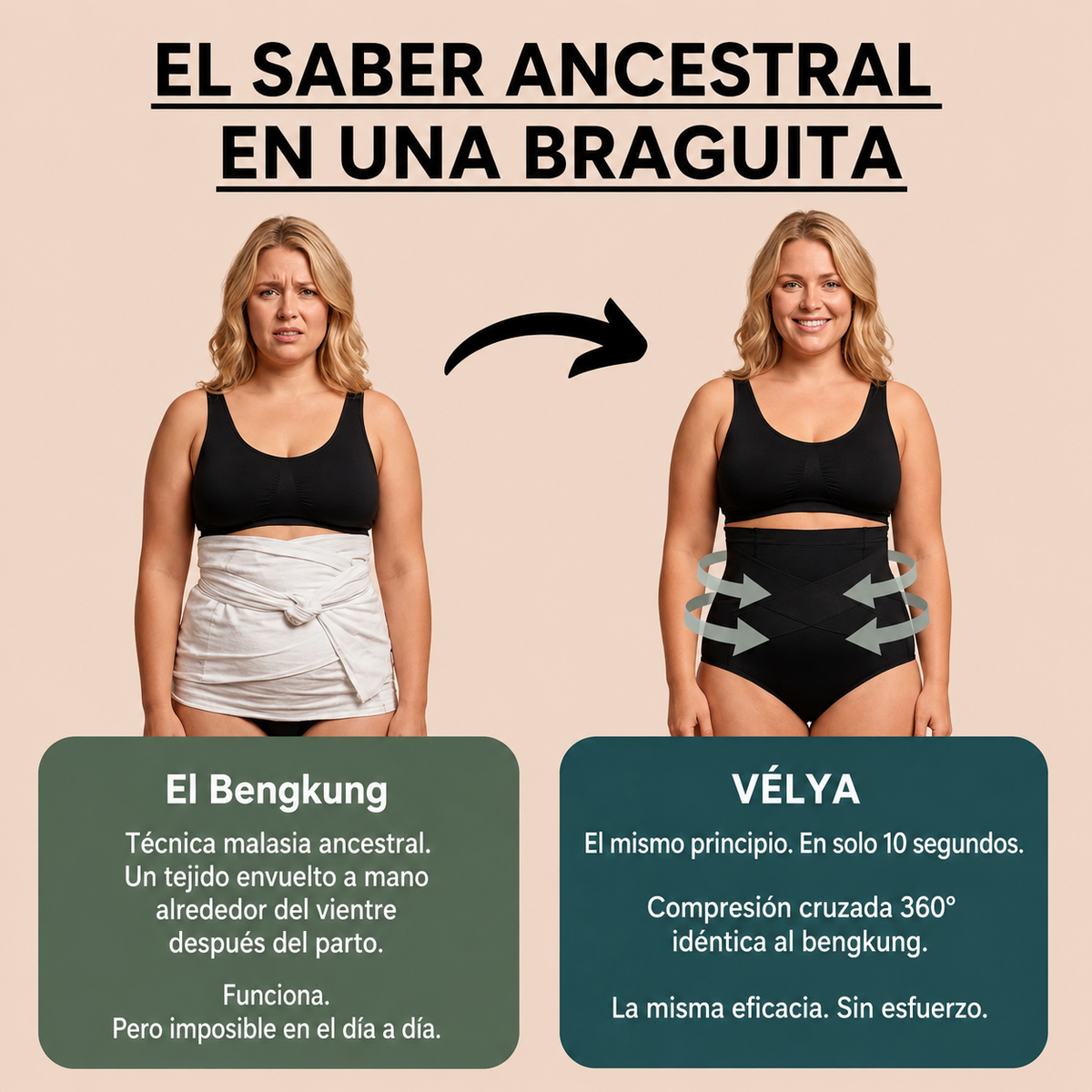 Braga de Sujeción 360° Vélya™ — Método Bengkung
